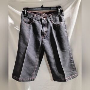 Red Ape Y2k Paisley Pattern Youth Denim Jean Shorts Size 10 Kids